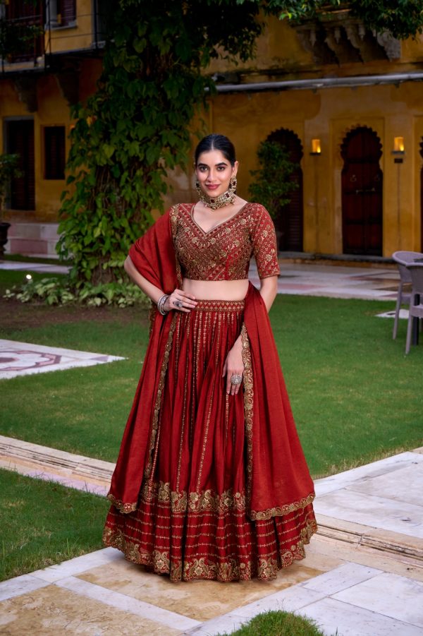LNB 1438 Orange Rangoli Crush Embroidery Work & Sequins Work Lehenga Choli in . Festive Deal ₹3899. Delivery 4-6 Working Days. Shop now. | Lehenga, Bollywood Lehenga, Creative Lehenga, Designer Lehenga, Embroidered Lehenga, Party Wear Lehenga