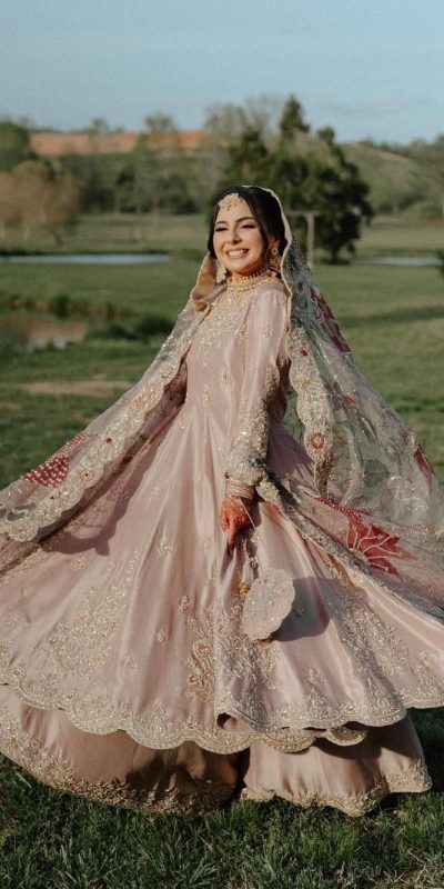 LG 1981 Peach Chinon With Embroidery Work & Lace Work Gown Wedding, Party, Festive, Events, Available at ₹2499 only. Delivery 4-6 Working Days. Shop now. | Gowns, Bollywood Gowns, Creative Gowns, Designer Gowns, Embroidered Gowns, Party Wear Gowns
