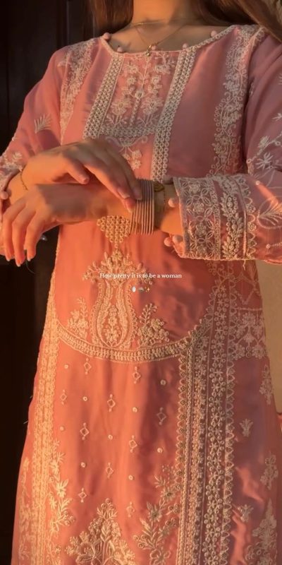 LG 2003 Peach Georgette Embroidery Work Salwar Suit in Wedding, Party, Festive, Events, . Exclusive Offer ₹2099. Delivery 4-6 Working Days. Shop now. | Jump Suits, Tops & Bottoms, Track Suits, Salwar suit, Casual Suits, Creative suits, Designer Suits, Palazzo Suits, Party Wear Suits, Patiala Suits, Straight Suits, Trendy Wear