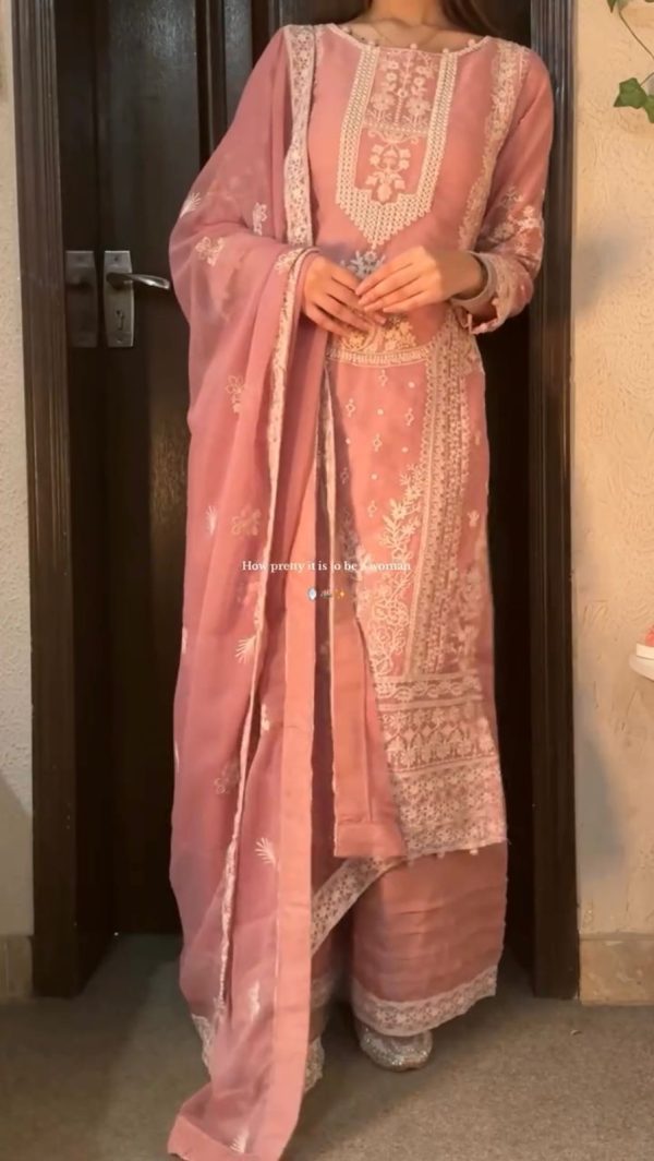 LG 2003 Peach Georgette Embroidery Work Salwar Suit in Wedding, Party, Festive, Events, . Exclusive Offer ₹2099. Delivery 4-6 Working Days. Shop now. | Jump Suits, Tops & Bottoms, Track Suits, Salwar suit, Casual Suits, Creative suits, Designer Suits, Palazzo Suits, Party Wear Suits, Patiala Suits, Straight Suits, Trendy Wear