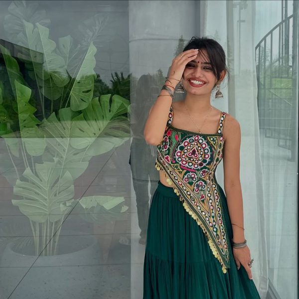 LG 650 Peacock Blue Color Chinon Mirror Work Gotta Satin Patti Lehenga Choli in . Best Price ₹1899. Delivery 4-6 Working Days. Shop now. | Lehenga, Bollywood Lehenga, Creative Lehenga, Designer Lehenga, Embroidered Lehenga, Party Wear Lehenga