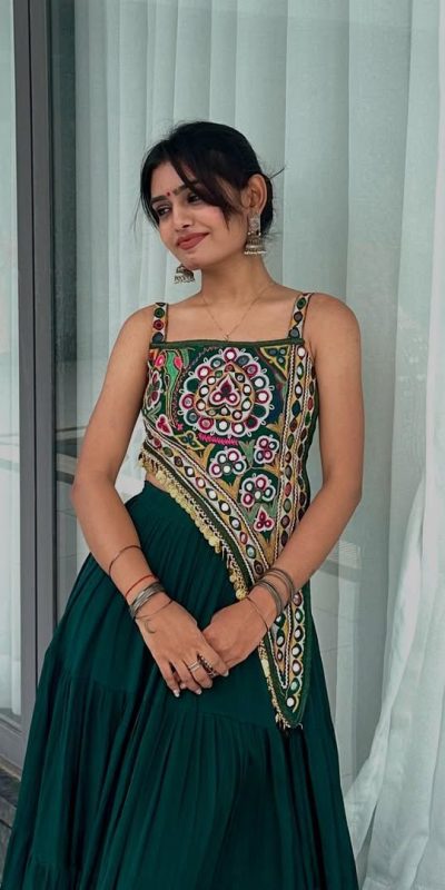 LG 650 Peacock Blue Color Chinon Mirror Work Gotta Satin Patti Lehenga Choli in . Best Price ₹1899. Delivery 4-6 Working Days. Shop now. | Lehenga, Bollywood Lehenga, Creative Lehenga, Designer Lehenga, Embroidered Lehenga, Party Wear Lehenga