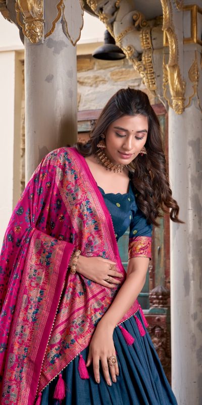 LNB 1245 Peacock Blue Tasar Silk With Gotta Patti Work & Lace Work Lehenga Choli Best Price ₹2449. Delivery 4-6 Working Days. Shop now. | Lehenga, Bollywood Lehenga, Creative Lehenga, Designer Lehenga, Embroidered Lehenga, Party Wear Lehenga