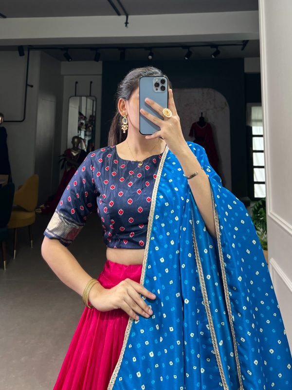 LNB 1623 Pink Color Fabulous Dola Silk Patola Print And Foil Work Lehenga Choli Wedding, Festive, Events Expected Delivery 4-6 Working Days@2199/- Only | Lehenga, Bollywood Lehenga, Creative Lehenga, Designer Lehenga, Embroidered Lehenga, Party Wear Lehenga