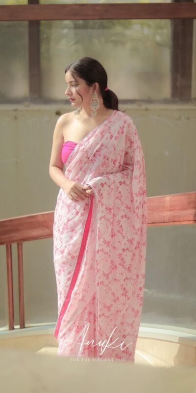 AC Flower Pink Georgette with Designer Work Saree . Wedding, Party, Festive, Events Get it for ₹1499. Delivery 4-6 Working Days. Shop now. | Sarees, Bollywood Sarees, Creative Sarees, Designer Sarees, Embroidered Sarees, Ethnic Saree, Modern Digital sarees, Party Wear Sarees