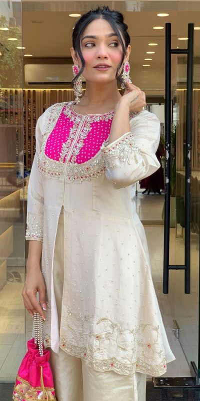 SRK 5277 Pink Mal Cotton With Embroidery Work & Bead Work Salwar Suit . Affordable Price ₹1799. Delivery 4-6 Working Days. Shop now. | Jump Suits, Salwar suit, Casual Suits, Creative suits, Designer Suits, Palazzo Suits, Party Wear Suits, Patiala Suits, Straight Suits