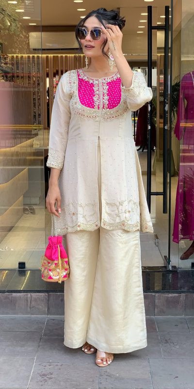 SRK 5277 Pink Mal Cotton With Embroidery Work & Bead Work Salwar Suit . Affordable Price ₹1799. Delivery 4-6 Working Days. Shop now. | Jump Suits, Salwar suit, Casual Suits, Creative suits, Designer Suits, Palazzo Suits, Party Wear Suits, Patiala Suits, Straight Suits