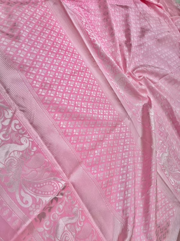 KP 3016 Pink Color Soft Lichi Silk Perfect for Wedding, Party, Makar Sankranti, Pooja, Bridal Wear Cloth. Saree. Introductory Price ₹1399. Delivery 4-6 Wo | Sarees, Bollywood Sarees, Creative Sarees, Designer Sarees, Embroidered Sarees, Ethnic Saree, Modern Digital sarees, Party Wear Sarees