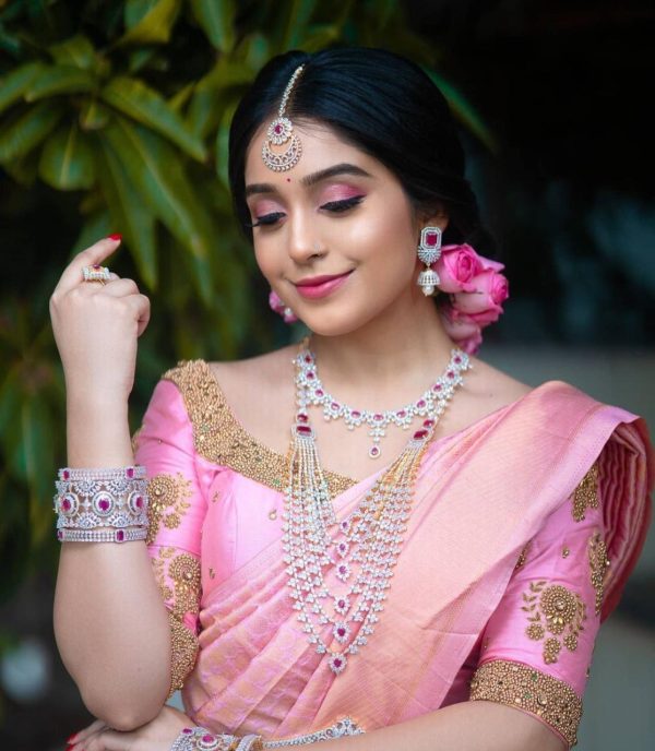 KP 3016 Pink Color Soft Lichi Silk Perfect for Wedding, Party, Makar Sankranti, Pooja, Bridal Wear Cloth. Saree. Introductory Price ₹1399. Delivery 4-6 Wo | Sarees, Bollywood Sarees, Creative Sarees, Designer Sarees, Embroidered Sarees, Ethnic Saree, Modern Digital sarees, Party Wear Sarees