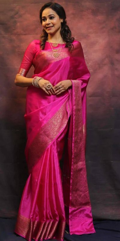 KP 6009 Pink Color Soft Lichi Silk With Lace Border & Lace Work. Now Saree at just ₹1349. Delivery 4-6 Working Days. Shop now. | Sarees, Bollywood Sarees, Creative Sarees, Designer Sarees, Embroidered Sarees, Ethnic Saree, Modern Digital sarees, Party Wear Sarees