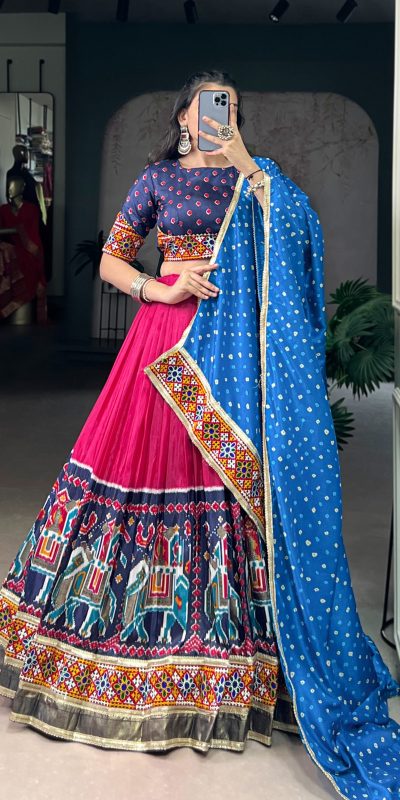 LNB 1726 Pink Tasar Silk With Gamth Work & Mirror Work Lehenga Choli . Festive Deal ₹2999. Delivery 4-6 Working Days. Shop now. | Lehenga, Bollywood Lehenga, Creative Lehenga, Designer Lehenga, Embroidered Lehenga, Party Wear Lehenga