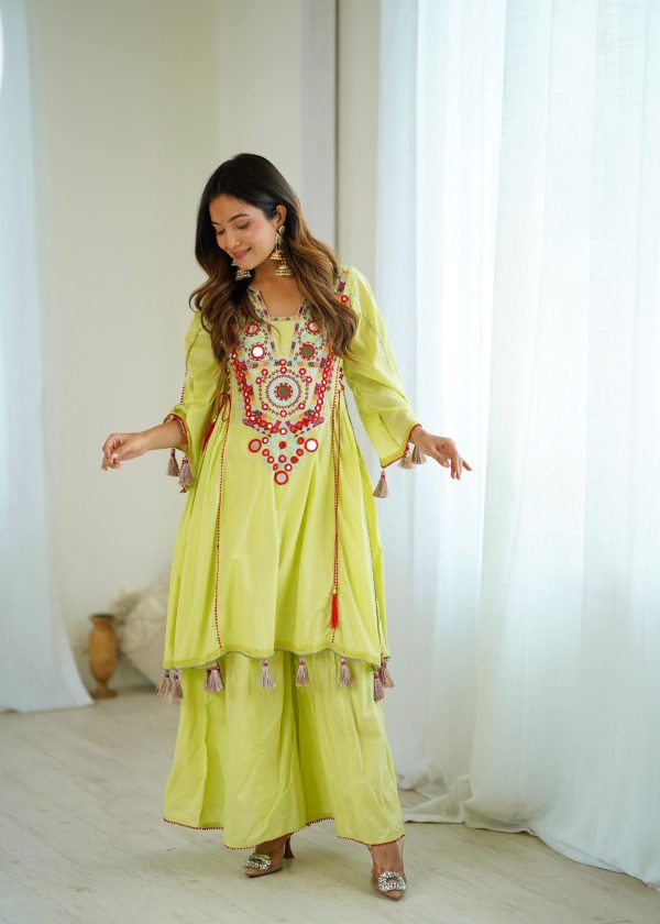 SRK 5286 Pista in Khadi Cotton Mirror Work & Embroidery Work Salwar Suit . Now at just ₹2099. Delivery 4-6 Working Days. Shop now. | Jump Suits, Salwar suit, Casual Suits, Creative suits, Designer Suits, Palazzo Suits, Party Wear Suits, Patiala Suits, Straight Suits