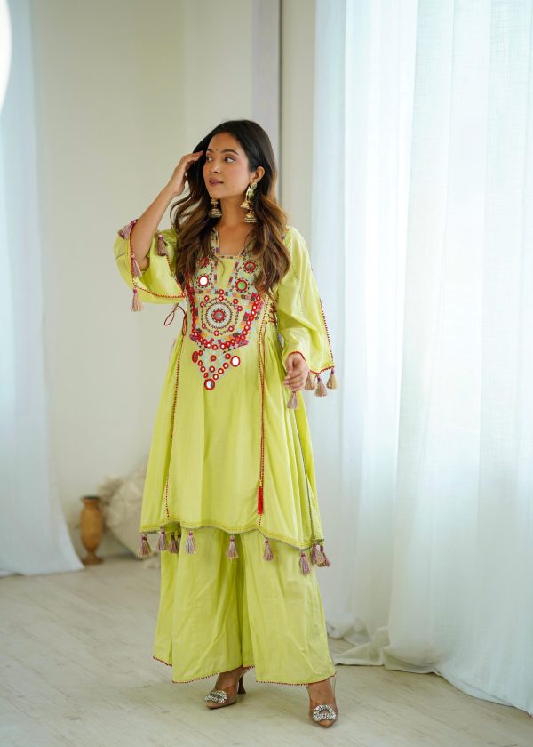 SRK 5286 Pista in Khadi Cotton Mirror Work & Embroidery Work Salwar Suit . Now at just ₹2099. Delivery 4-6 Working Days. Shop now. | Jump Suits, Salwar suit, Casual Suits, Creative suits, Designer Suits, Palazzo Suits, Party Wear Suits, Patiala Suits, Straight Suits