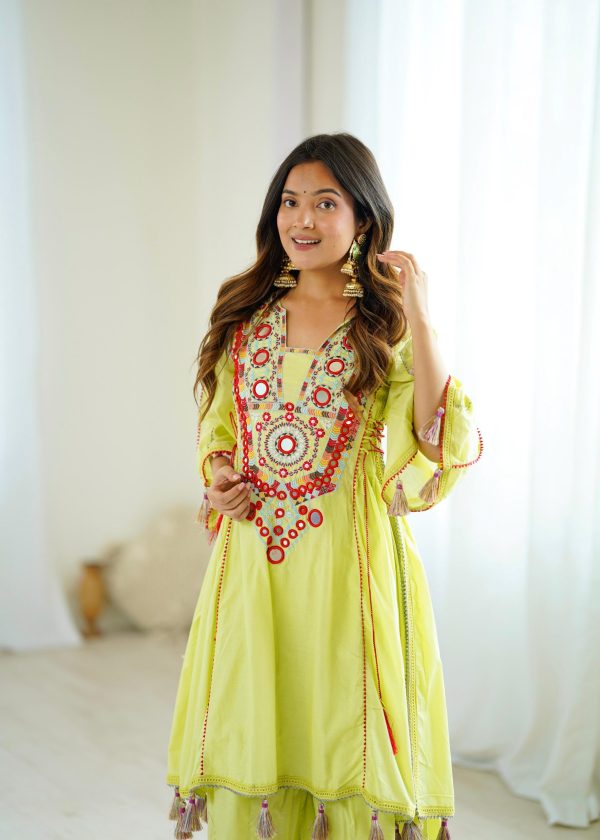 SRK 5286 Pista in Khadi Cotton Mirror Work & Embroidery Work Salwar Suit . Now at just ₹2099. Delivery 4-6 Working Days. Shop now. | Jump Suits, Salwar suit, Casual Suits, Creative suits, Designer Suits, Palazzo Suits, Party Wear Suits, Patiala Suits, Straight Suits