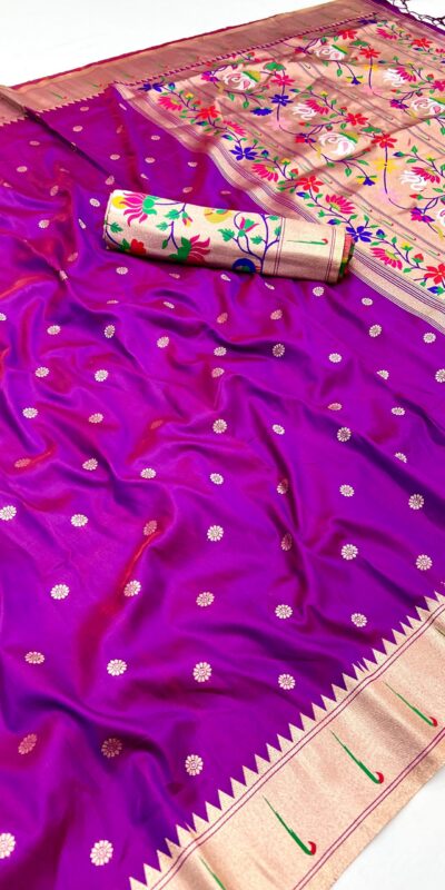 MB 150 Purple A Pethani silk Saree Perfect for Wedding, Party, Baisakhi, Reception, Traditional Day – . Affordable Price ₹2549. Delivery 4-6 Working | Sarees, Bollywood Sarees, Creative Sarees, Designer Sarees, Embroidered Sarees, Ethnic Saree, Modern Digital sarees, Party Wear Sarees
