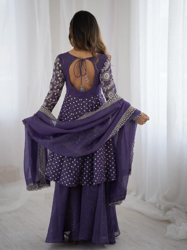 ZSR 3134 Purple Crunchy Silk Salwar Suit Perfect for Wedding, Party, Sangeet, Anniversary, Housewarming Introductory Price ₹2399. Delivery 4-6 | Jump Suits, Salwar suit, Casual Suits, Creative suits, Designer Suits, Palazzo Suits, Party Wear Suits, Patiala Suits, Straight Suits