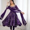 SRK 5299 Purple Georgette With Sequence Work Perfect for Wedding, Party, Lohri, Temple Visit, Ganesh Chaturthi Festive, Events, 4-6 Working Days At 2149 | Gowns, Bollywood Gowns, Creative Gowns, Designer Gowns, Embroidered Gowns, Party Wear Gowns