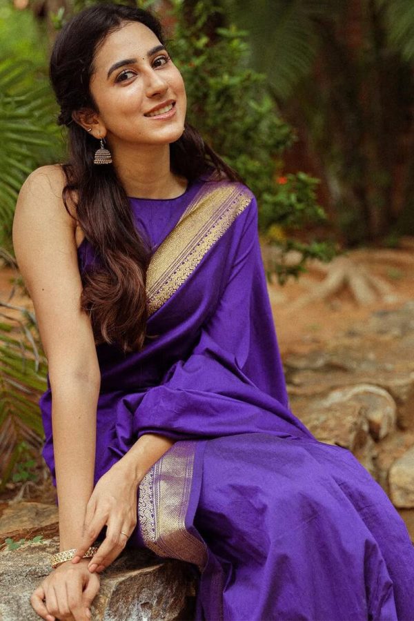KP 6031 Purple Soft Lichi Silk Cloth Saree with Designer Work. Affordable Price ₹1349. Delivery 4-6 Working Days. Shop now. | Sarees, Bollywood Sarees, Creative Sarees, Designer Sarees, Embroidered Sarees, Ethnic Saree, Modern Digital sarees, Party Wear Sarees