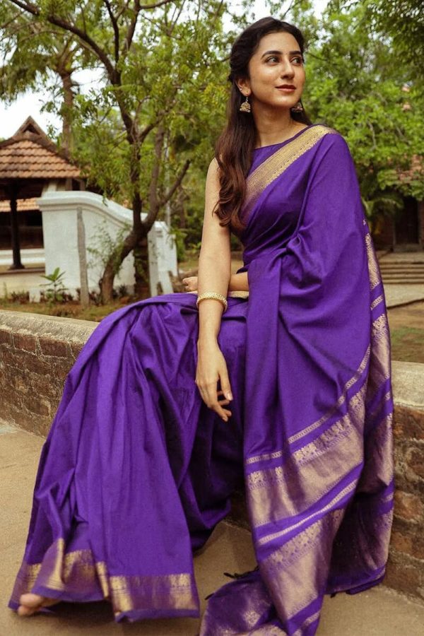 KP 6031 Purple Soft Lichi Silk Cloth Saree with Designer Work. Affordable Price ₹1349. Delivery 4-6 Working Days. Shop now. | Sarees, Bollywood Sarees, Creative Sarees, Designer Sarees, Embroidered Sarees, Ethnic Saree, Modern Digital sarees, Party Wear Sarees