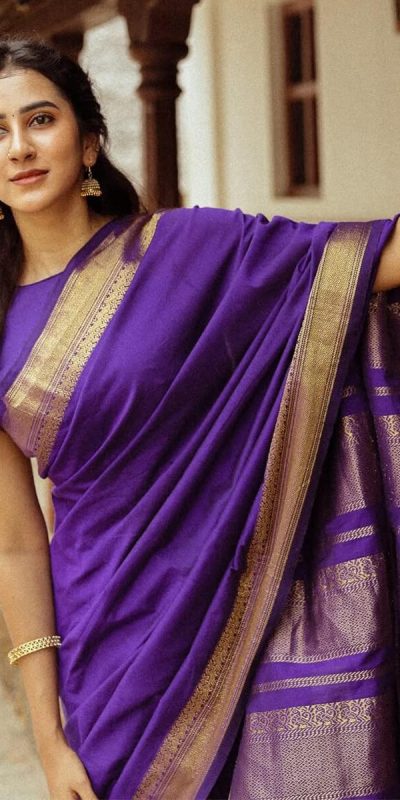 KP 6031 Purple Soft Lichi Silk Cloth Saree with Designer Work. Affordable Price ₹1349. Delivery 4-6 Working Days. Shop now. | Sarees, Bollywood Sarees, Creative Sarees, Designer Sarees, Embroidered Sarees, Ethnic Saree, Modern Digital sarees, Party Wear Sarees