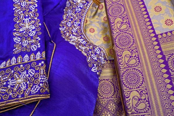 KP 3077 Purple Soft Lichi Silk Saree Perfect for Wedding, Party, Housewarming, Baby Shower, Onam . Available at ₹1599 only. Delivery 4-6 Working Da | Sarees, Bollywood Sarees, Creative Sarees, Designer Sarees, Embroidered Sarees, Ethnic Saree, Modern Digital sarees, Party Wear Sarees