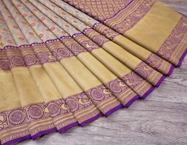 KP 3077 Purple Soft Lichi Silk Saree Perfect for Wedding, Party, Housewarming, Baby Shower, Onam . Available at ₹1599 only. Delivery 4-6 Working Da | Sarees, Bollywood Sarees, Creative Sarees, Designer Sarees, Embroidered Sarees, Ethnic Saree, Modern Digital sarees, Party Wear Sarees