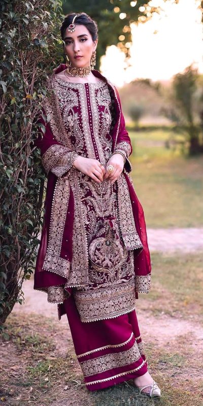 SRK 5297 Rani Pink Heavy Faux Georgette With Chain Stitch Embroidery Sequence Work Salwar Suit Wedding, Party, Festive, Events, 4-6 Working Days At 2399 | Jump Suits, Salwar suit, Casual Suits, Creative suits, Designer Suits, Palazzo Suits, Party Wear Suits, Patiala Suits, Straight Suits