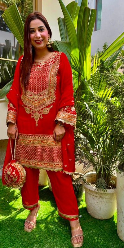 SR 1685 Red Color Heavy Faux Georgette With Embroidery Sequence Salwar Suit . Grab it for ₹2099. Delivery 4-6 Working Days. | Jump Suits, Tops & Bottoms, Track Suits, Salwar suit, Casual Suits, Creative suits, Designer Suits, Palazzo Suits, Party Wear Suits, Patiala Suits, Straight Suits, Trendy Wear