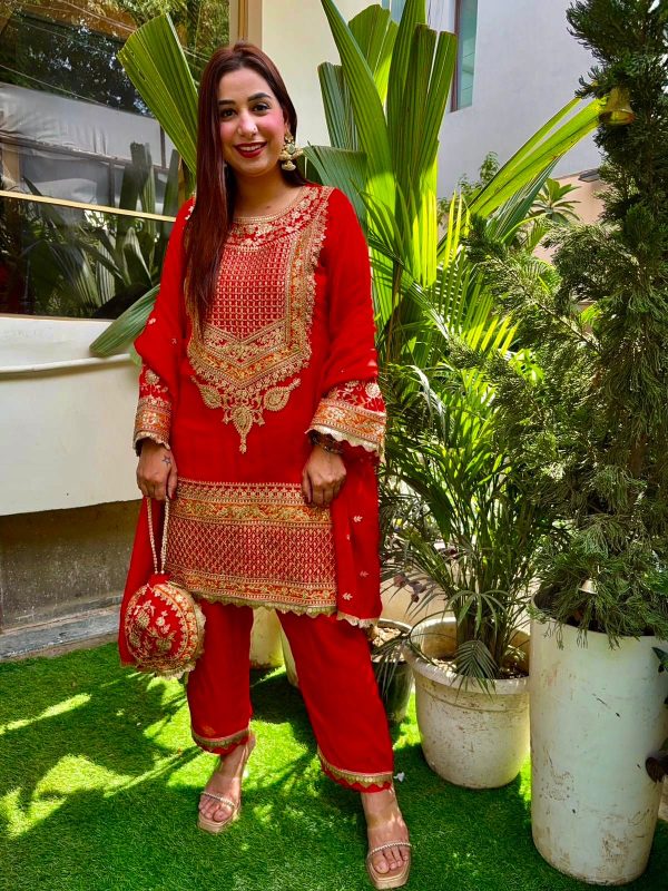 SR 1685 Red Color Heavy Faux Georgette With Embroidery Sequence Salwar Suit . Grab it for ₹2099. Delivery 4-6 Working Days. | Jump Suits, Tops & Bottoms, Track Suits, Salwar suit, Casual Suits, Creative suits, Designer Suits, Palazzo Suits, Party Wear Suits, Patiala Suits, Straight Suits, Trendy Wear
