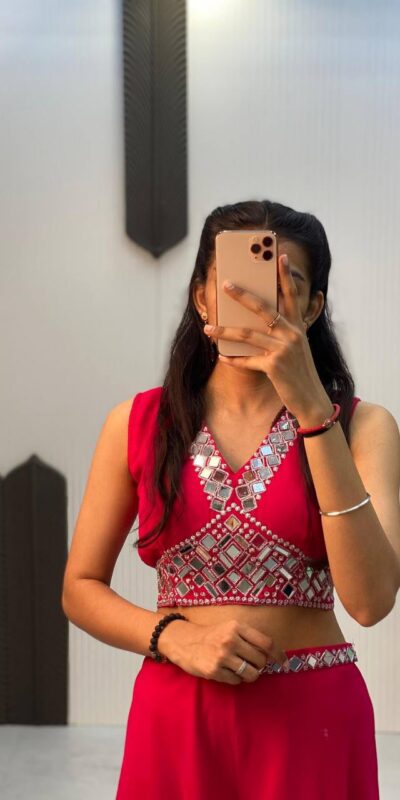 LG 1911 Red in Georgette Embroidery Work & Mirror Work Salwar Suit . Exclusive Offer ₹2399. Delivery 4-6 Working Days. Shop now. | Jump Suits, Salwar suit, Casual Suits, Creative suits, Designer Suits, Palazzo Suits, Party Wear Suits, Patiala Suits, Straight Suits