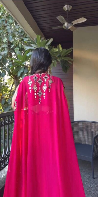 LG 1911 Red in Georgette Embroidery Work & Mirror Work Salwar Suit . Exclusive Offer ₹2399. Delivery 4-6 Working Days. Shop now. | Jump Suits, Salwar suit, Casual Suits, Creative suits, Designer Suits, Palazzo Suits, Party Wear Suits, Patiala Suits, Straight Suits