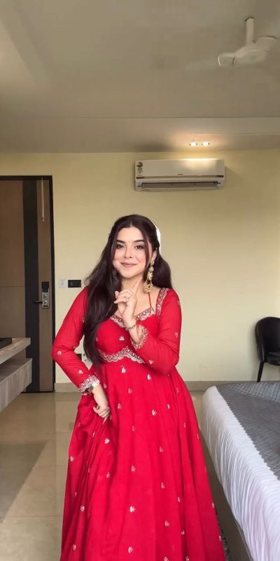 RTC 5924 Red Georgette Thread With Sequence Gown Perfect for Wedding, Party, Reception, Holi, Eid . Available at ₹1999 only. Delivery 4-6 Working Days. | Gowns, Bollywood Gowns, Creative Gowns, Designer Gowns, Embroidered Gowns, Party Wear Gowns