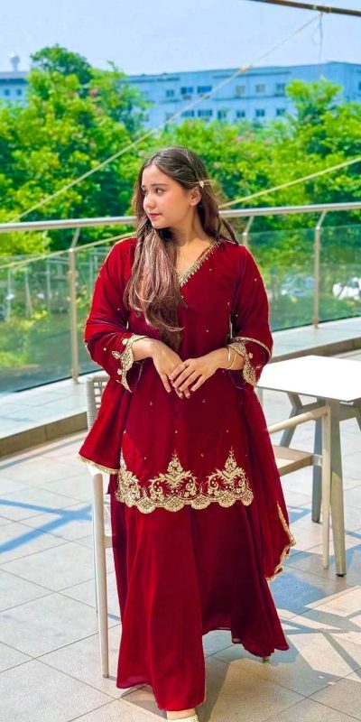 RTC 5852 Red Color Chinon Silk Thread Sequence Work Salwar Suit Casual, Wedding, Festive, Events . Expected Delivery 4-6 Working Days @2099/- only | Jump Suits, Salwar suit, Casual Suits, Creative suits, Designer Suits, Palazzo Suits, Party Wear Suits, Patiala Suits, Straight Suits