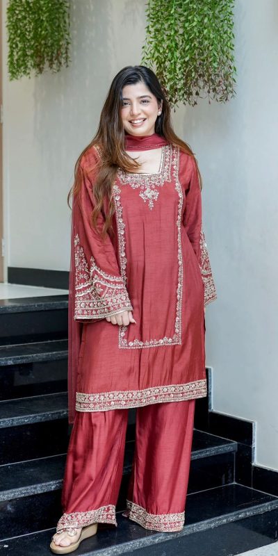ZSR 3138 Red German Chiffon With Embroidery Work with Full Sleeve Salwar Suit Wedding, Party, Festive, Events,Now at just ₹1949. Delivery 4-6 Worki | Jump Suits, Salwar suit, Casual Suits, Creative suits, Designer Suits, Palazzo Suits, Party Wear Suits, Patiala Suits, Straight Suits
