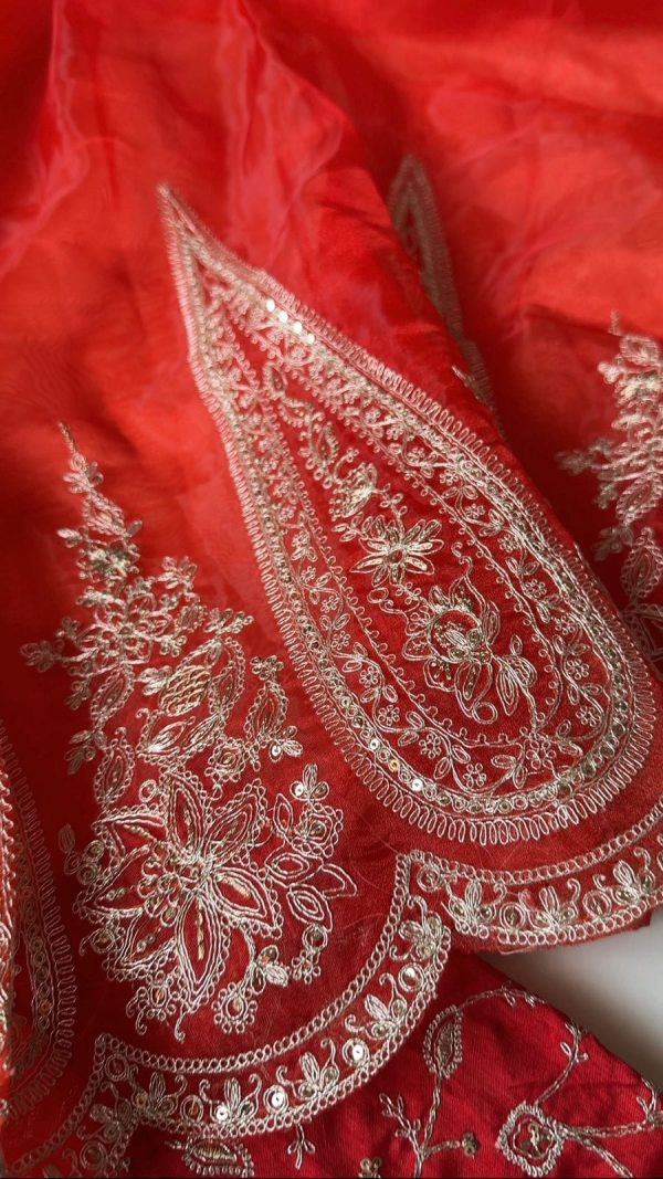 DF Queen Red Organza Tissue Saree with Sequins Work & Embroidery. Festive Deal ₹2499. Delivery 4-6 Working Days. Shop now. | Sarees, Bollywood Sarees, Creative Sarees, Designer Sarees, Embroidered Sarees, Ethnic Saree, Modern Digital sarees, Party Wear Sarees