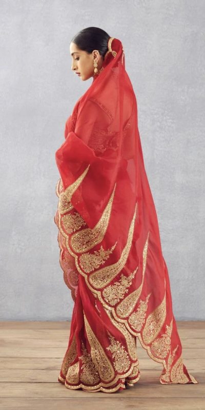 DF Queen Red Organza Tissue Saree with Sequins Work & Embroidery. Festive Deal ₹2499. Delivery 4-6 Working Days. Shop now. | Sarees, Bollywood Sarees, Creative Sarees, Designer Sarees, Embroidered Sarees, Ethnic Saree, Modern Digital sarees, Party Wear Sarees