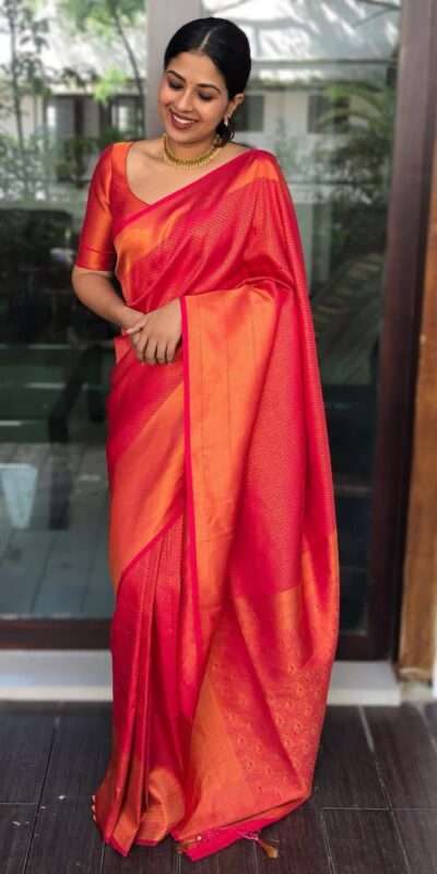 KP 4040 Red Soft Lichi Silk Saree Perfect for Wedding, Party, Ethnic Day, Raksha Bandhan, Temple Visit – . Exclusive Offer ₹1299. Delivery 4-6 Working D | Sarees, Bollywood Sarees, Creative Sarees, Designer Sarees, Embroidered Sarees, Ethnic Saree, Modern Digital sarees, Party Wear Sarees