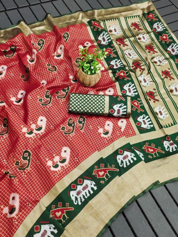 KP 6005 Red Soft Lichi Silk With Lace Work & Lace Border Saree. Introductory Price ₹1399. Delivery 4-6 Working Days. Shop now. | Sarees, Bollywood Sarees, Creative Sarees, Designer Sarees, Embroidered Sarees, Ethnic Saree, Modern Digital sarees, Party Wear Sarees