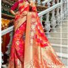 KP 1014 Red Soft Lichi Silk With Designer Work Saree . Wedding, Party, Festive, Events, Best Price ₹1499. Delivery 4-6 Working Days. Shop now. | Sarees, Bollywood Sarees, Creative Sarees, Designer Sarees, Embroidered Sarees, Ethnic Saree, Modern Digital sarees, Party Wear Sarees