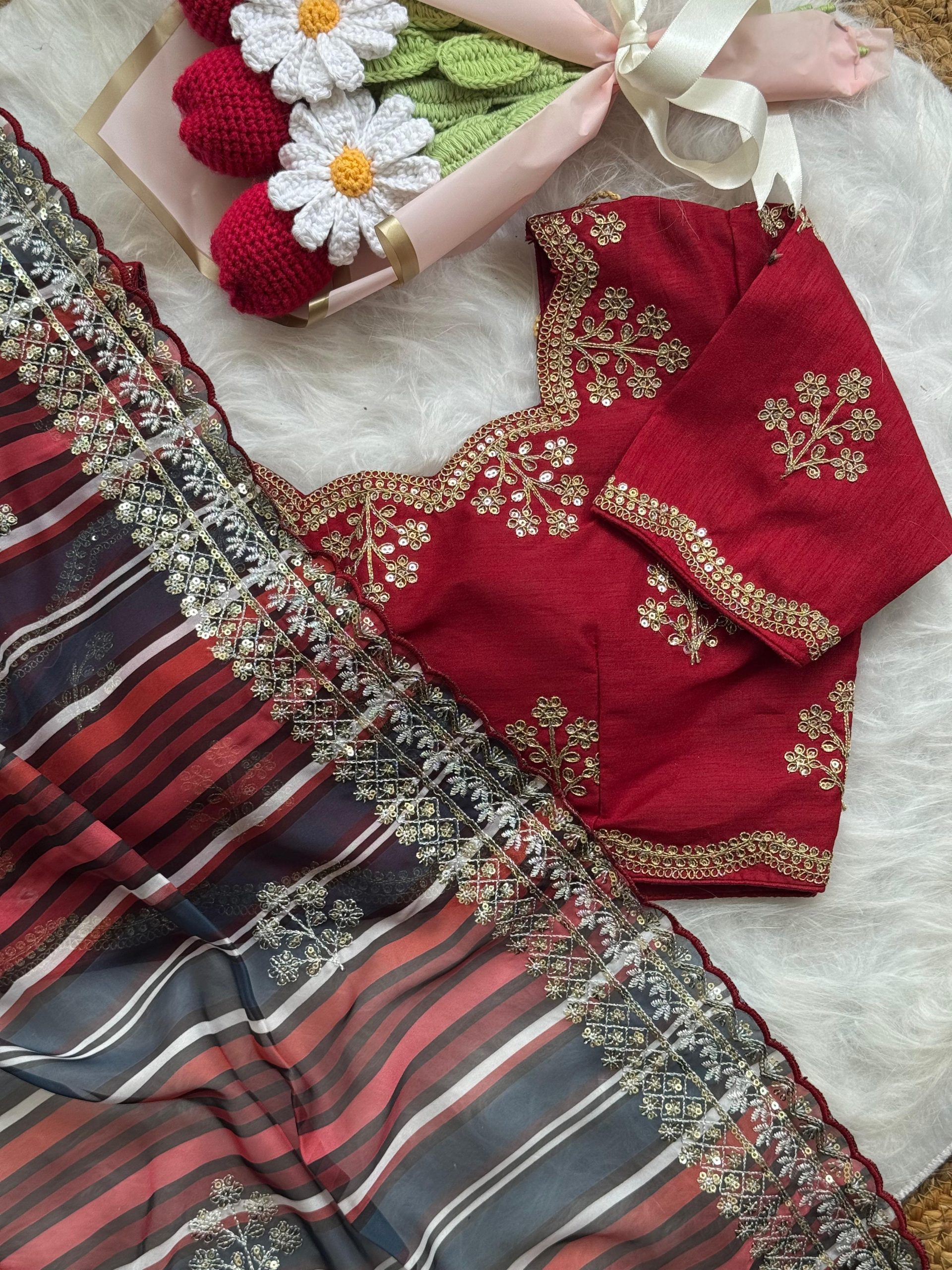 AC MIRA Red in Color Soft Organza Embroidery Work & Lace Work Saree . Get it for ₹2449. Delivery 4-6 Working Days. Shop now. | Sarees, Bollywood Sarees, Creative Sarees, Designer Sarees, Embroidered Sarees, Ethnic Saree, Modern Digital sarees, Party Wear Sarees