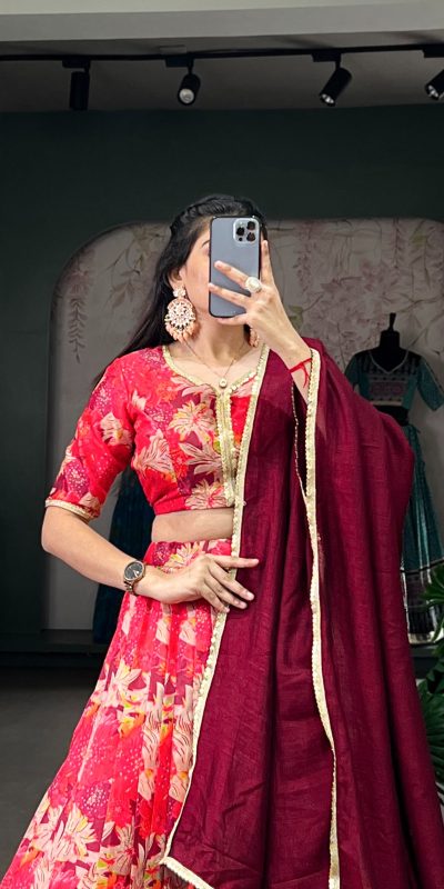LNB 1032 Red Tussar Silk With Lace Work & Sequins Work Lehenga Choli. Now at just ₹1799. Delivery 4-6 Working Days. Shop now. | Lehenga, Bollywood Lehenga, Creative Lehenga, Designer Lehenga, Embroidered Lehenga, Party Wear Lehenga