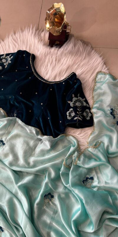 AC AZAELEA Sky Blue Rangoli Silk Lace Work & Resham Work Saree with . Exclusive Offer ₹2549. Delivery 4-6 Working Days. Shop now. | Sarees, Bollywood Sarees, Creative Sarees, Designer Sarees, Embroidered Sarees, Ethnic Saree, Modern Digital sarees, Party Wear Sarees