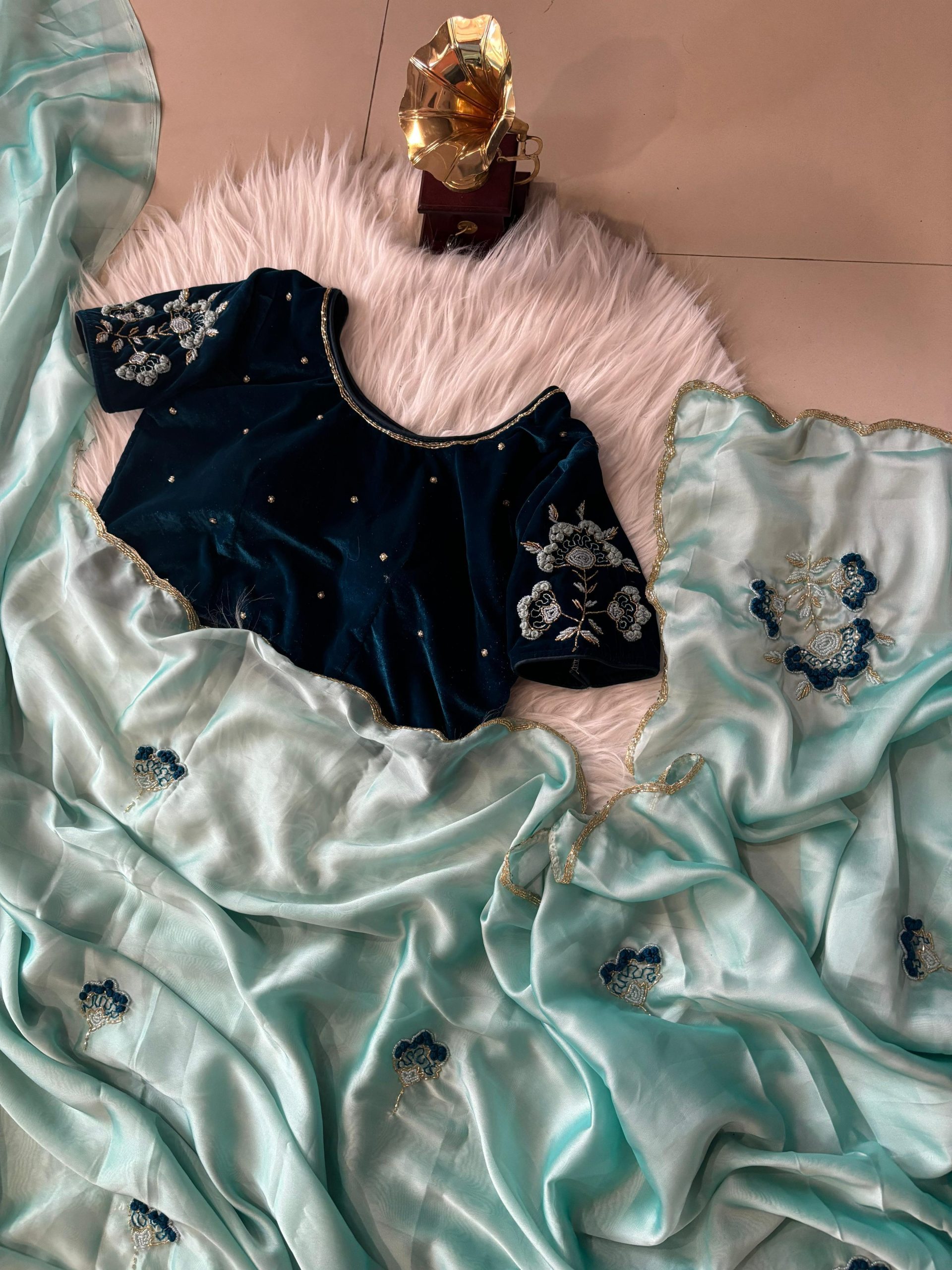 AC AZAELEA Sky Blue Rangoli Silk Lace Work & Resham Work Saree with . Exclusive Offer ₹2549. Delivery 4-6 Working Days. Shop now. | Sarees, Bollywood Sarees, Creative Sarees, Designer Sarees, Embroidered Sarees, Ethnic Saree, Modern Digital sarees, Party Wear Sarees