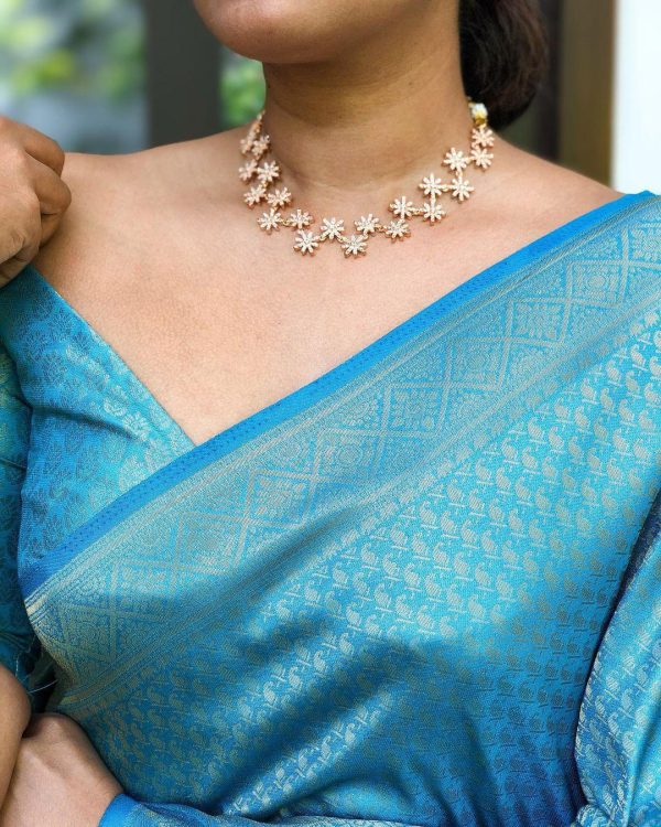 KP 4049 Sky Blue Sky Soft Lichi Silk Saree With Lace Work & Lace Border. Exclusive Offer ₹1349. Delivery 4-6 Working Days. Shop now. | Sarees, Bollywood Sarees, Creative Sarees, Designer Sarees, Embroidered Sarees, Ethnic Saree, Modern Digital sarees, Party Wear Sarees
