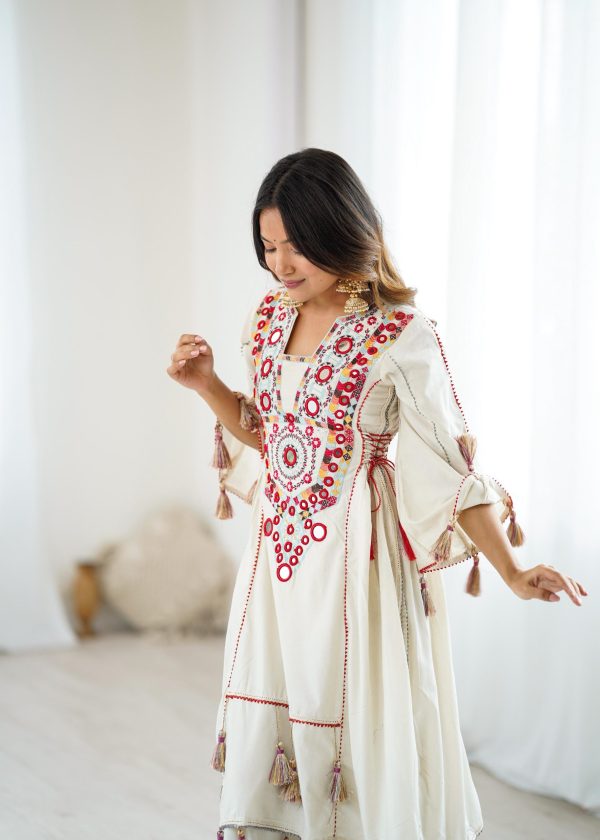 SRK 5286 White in Khadi Cotton Mirror Work & Embroidery Work Salwar Suit . Now at just ₹2099. Delivery 4-6 Working Days. Shop now. | Jump Suits, Salwar suit, Casual Suits, Creative suits, Designer Suits, Palazzo Suits, Party Wear Suits, Patiala Suits, Straight Suits