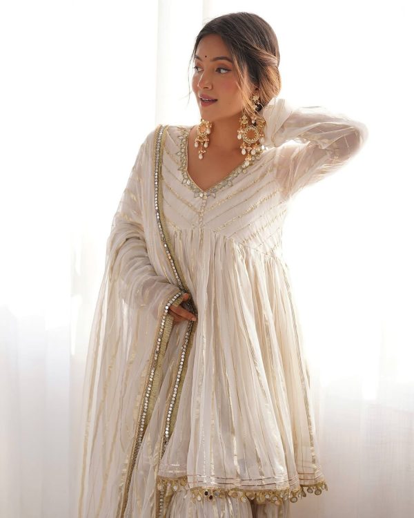 SRK 5300 White Mal Chanderi With Lace Work & Mirror Work Salwar Suit . Get it for ₹2099. Delivery 4-6 Working Days. Shop now. | Jump Suits, Tops & Bottoms, Track Suits, Salwar suit, Casual Suits, Creative suits, Designer Suits, Palazzo Suits, Party Wear Suits, Patiala Suits, Straight Suits, Trendy Wear