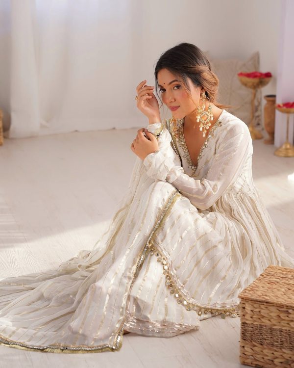SRK 5300 White Mal Chanderi With Lace Work & Mirror Work Salwar Suit . Get it for ₹2099. Delivery 4-6 Working Days. Shop now. | Jump Suits, Tops & Bottoms, Track Suits, Salwar suit, Casual Suits, Creative suits, Designer Suits, Palazzo Suits, Party Wear Suits, Patiala Suits, Straight Suits, Trendy Wear