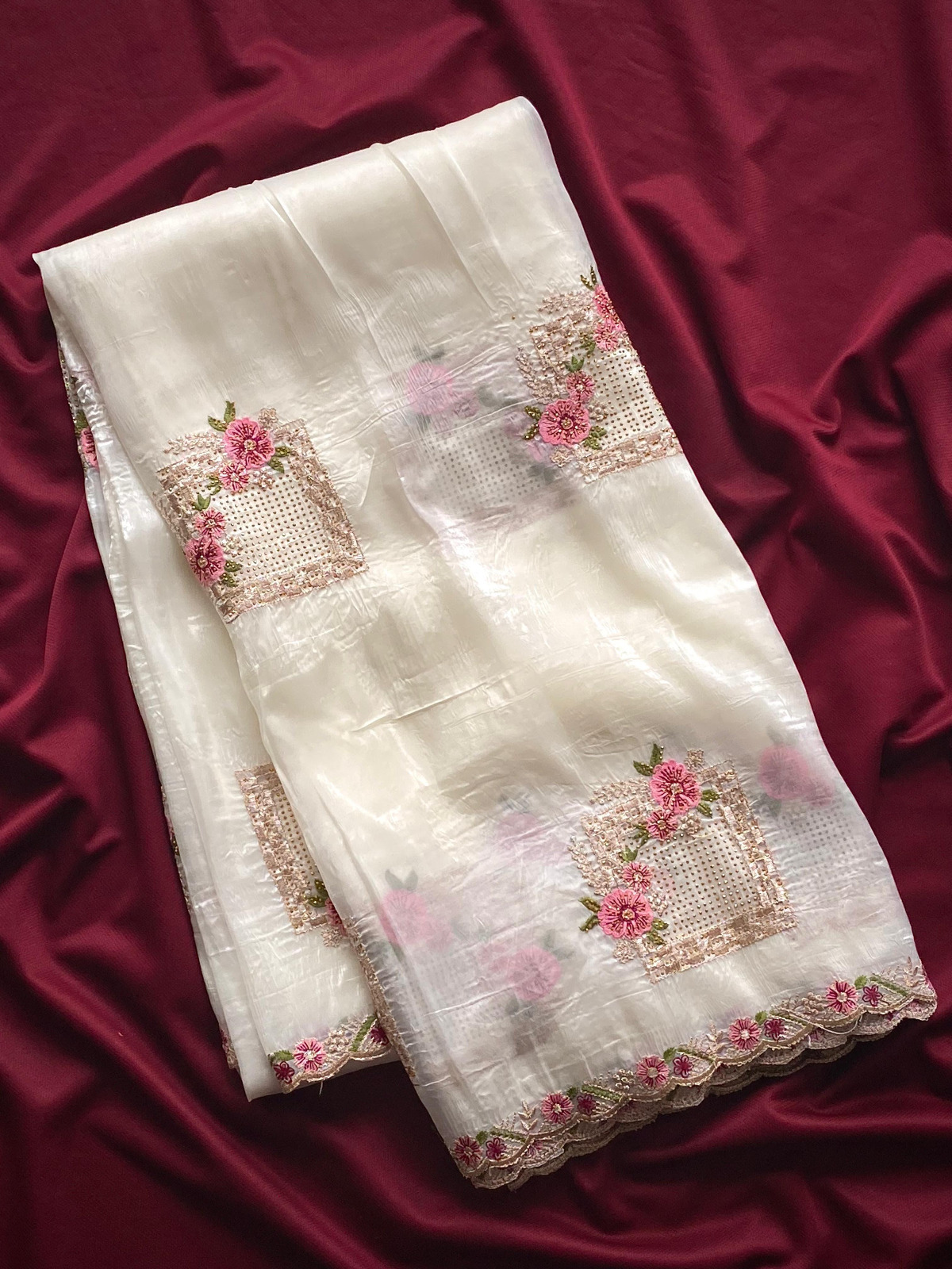 SC 239 Pink Georgette With Lace Work & Lace Border Saree . Wedding, Party, Festive, Events, Exclusive Offer ₹1599. Delivery 4-6 Working Days. Shop now. | Sarees, Bollywood Sarees, Creative Sarees, Designer Sarees, Embroidered Sarees, Ethnic Saree, Modern Digital sarees, Party Wear Sarees