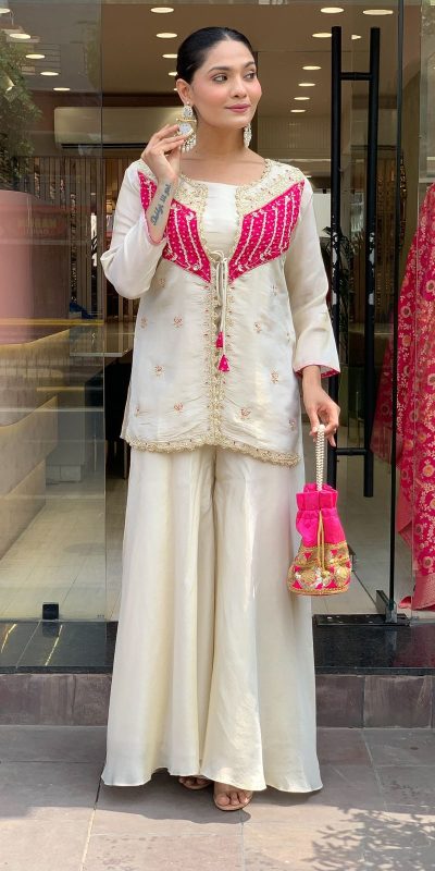 NSR 869 White Roman Silk Salwar Suit Perfect for Wedding, Party, Ethnic Day, Traditional Day, Housewarming . Now at just ₹1899. Delivery 4-6 Working | Jump Suits, Tops & Bottoms, Track Suits, Salwar suit, Casual Suits, Creative suits, Designer Suits, Palazzo Suits, Party Wear Suits, Patiala Suits, Straight Suits, Trendy Wear