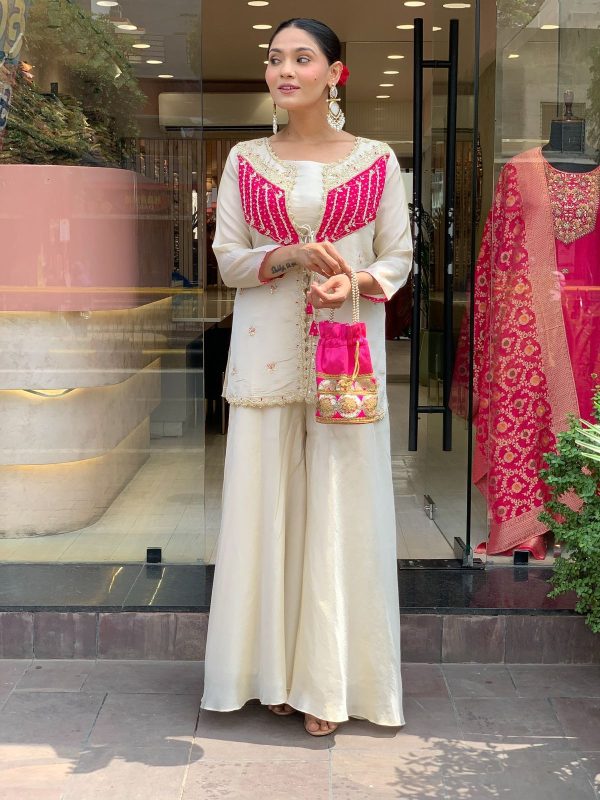 NSR 869 White Roman Silk Salwar Suit Perfect for Wedding, Party, Ethnic Day, Traditional Day, Housewarming . Now at just ₹1899. Delivery 4-6 Working | Jump Suits, Tops & Bottoms, Track Suits, Salwar suit, Casual Suits, Creative suits, Designer Suits, Palazzo Suits, Party Wear Suits, Patiala Suits, Straight Suits, Trendy Wear